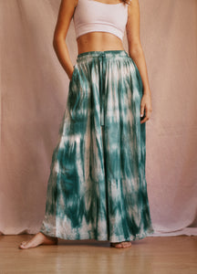 Verde Esmeraldas  Tie  Dye Nudo  Samurai  Pant